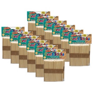 Charles Leonard Creative Arts Craft Sticks, Natural, 150 Per Pack, 12 Packs - 1 of 2
