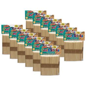 Chenille Kraft Jumbo Size Natural Wood Craft Sticks, 6 x 3/4 (500 per box)  - Sam's Club