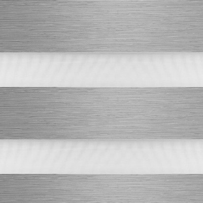 Gray Polyester Blackout Cordless Zebra Roller Shade