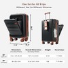 YONWAY 4-Piece Luggage Set ,20in Carry-On(Front opening panel design),28in Checked Suitcase,Duffel Bag ,Wet-Dry Toiletry Bag,Back to School - 3 of 4