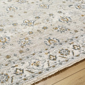 Hauteloom Amaru Cream & Sage Textured Rug with Fringes - 1 of 4