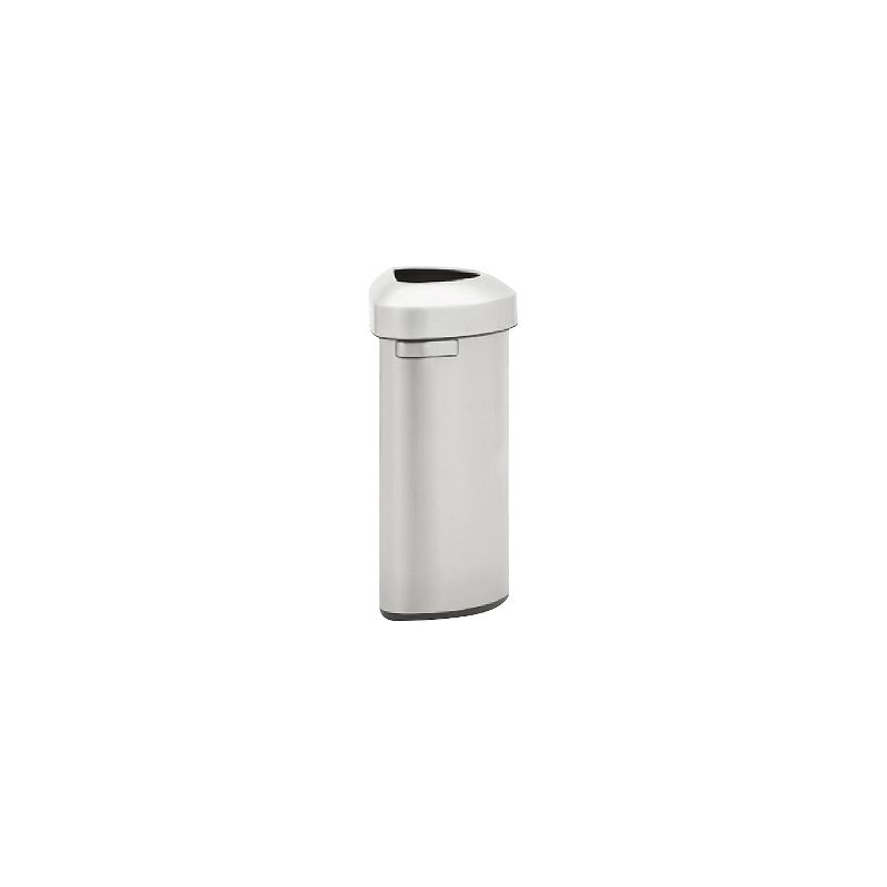 Rubbermaid Refine Stainless Steel Indoor Trash Can with Open Lid 16 Gallon Silver (2147550), 3 of 4