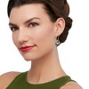 Ross-Simons Black Onyx and Mother-Of-Pearl Flower Overlay Drop Earrings in 14kt Yellow Gold - 2 of 3