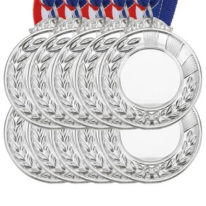 Unique Bargains Zinc Alloy Corrosion-Resistant DIY Fun Embossed Design Award Medals 10 Pcs - 1 of 4