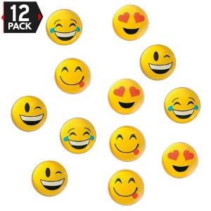 Big Mo's Toys Emoticon Bounce Balls - 12 Pack - 1 of 3