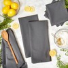Design Imports Gray Flat Woven Dishtowels Set/6 - 4 of 4