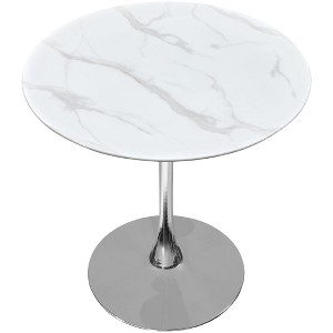 Meridian Furniture,Holly Chrome Counter Height Table - 1 of 4