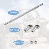 Unique Bargains M8 Steering Suspension Tie Rod for 49cc Electric ATV Go Kart 2Pcs Silver Tone - 4 of 4