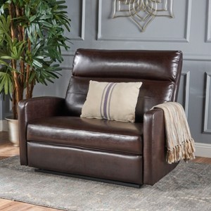 GDFStudio Alma Contemporary Upholstered Tufted Loveseat Recliner - 1 of 4