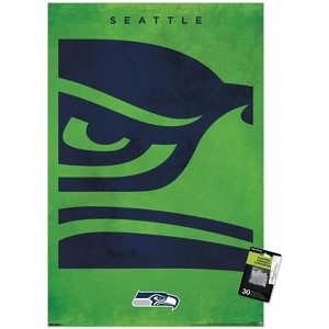 Trends International NFL Seattle Seahawks - Logo 25 Unframed Wall Poster Prints - 1 of 4
