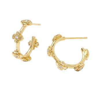 Kendra Scott Lily 14K Gold Over Brass Huggie Earrings - Gold
