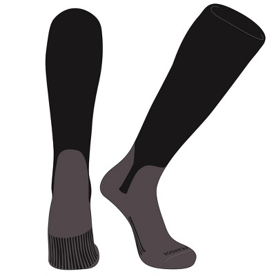 PEAR SOX OTC Baseball Softball Stirrup Socks (S, 5in) Black, Graphite