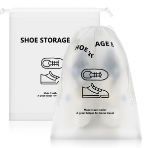 Fosmon 1 Pack Shoe Bags for Travel, Drawstring Shoe Bag Organizer, Travel Shoe Bags for Packing in Suitcase Gym Travelling, Waterproof Shoe Travel Bag - 1 of 4