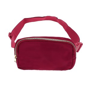 Unique Bargains Solid Color for Hiking Gym Running Waist Pack 1 Pc - 1 of 4