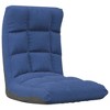 VidaXL Folding Floor Chair Blue Fabric - 2 of 4