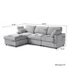 Cloud Sectional Couches for Living Room,100.5" Convertible L Shaped Couch With Ottoman, 4 Seater Modular Sectional Sofa,Furniture Sets - 3 of 4