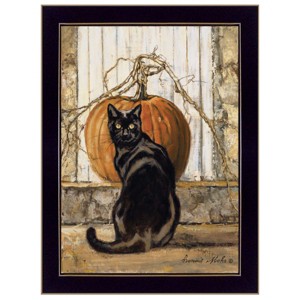 "Black Cat" By Bonnie Mohr, Ready to Hang Framed Print, Black Frame - 1 of 1