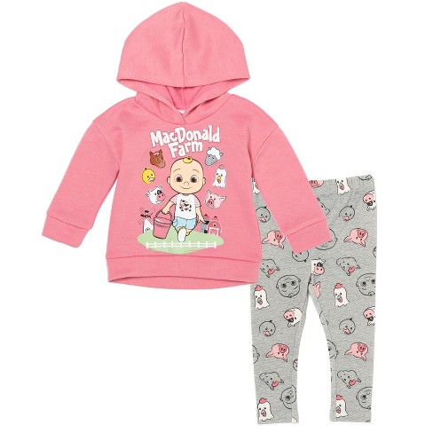 CoComelon JJ Girls Fleece Pullover Hoodie and Pants Outfit Set Toddler - image 1 of 4