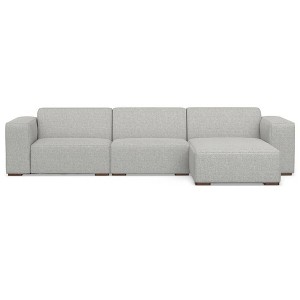 WyndenHall Biggs 2 Seater Sofa and Right Chaise Pale Gray - 1 of 4