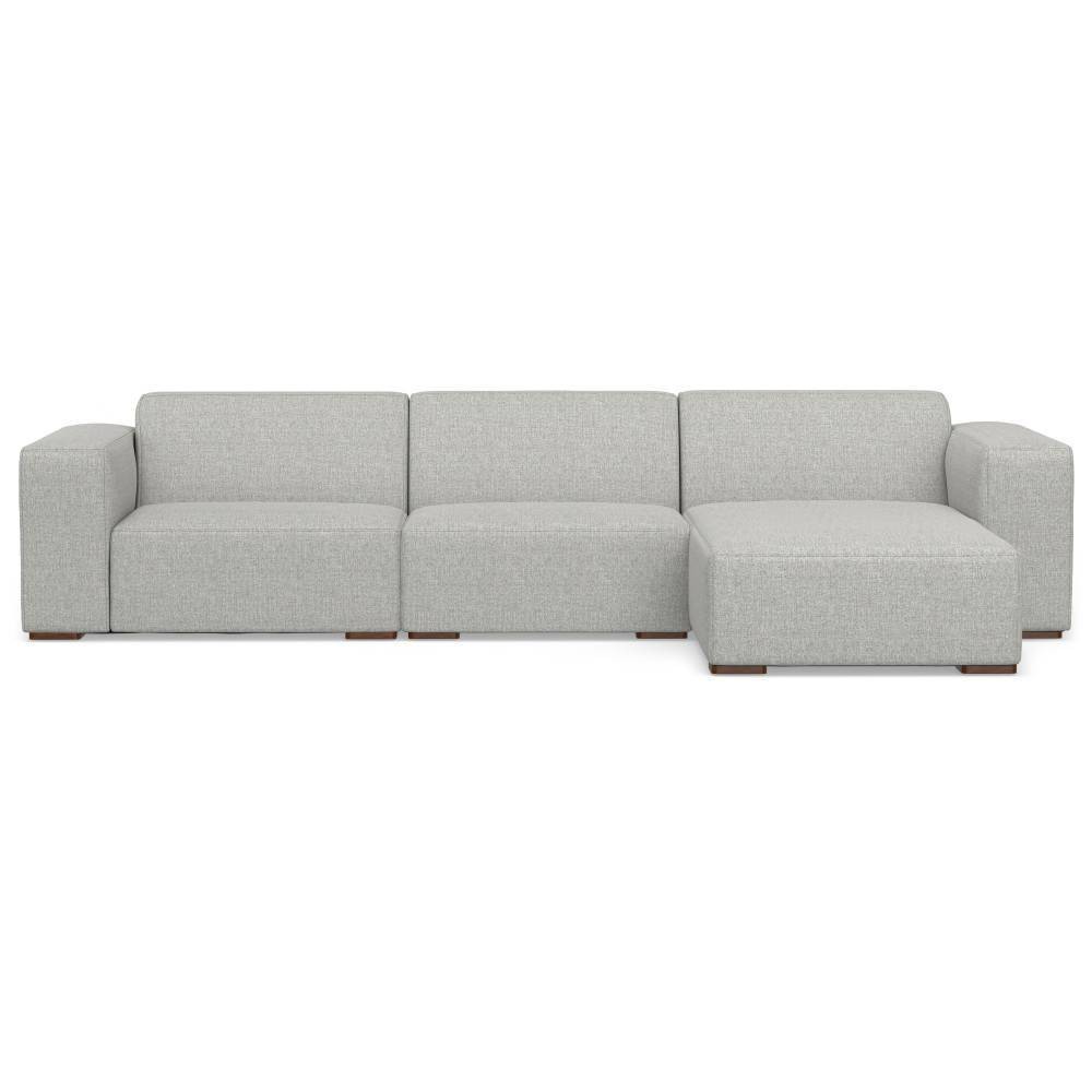 Photos - Sofa WyndenHall Biggs 2 Seater  and Right Chaise Pale Gray