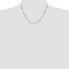 Black Bow Jewelry 1.7mm, 10k Yellow Gold, Singapore Chain Necklace - 2 of 4
