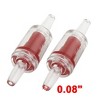 Unique Bargains Aquarium Fish Tank Plastic One Way Non-return Check Valves Red Clear 12 Pcs - 2 of 3