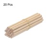 Unique Bargains Arts Garden Christmas Decoration Round Natural Wood Sticks 20 Pcs - 3 of 4