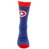 Mens Captain America Classic Shield Symbol Crew Socks - 3 of 4