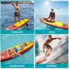 Garvee Inflatable Paddle Board for Adults, 11'×33" Stand up Paddle Board Inflatable Fishing Blow up Paddle Boards with Paddle, Pump, Backpack, Fin - 4 of 4