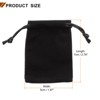 Unique Bargains Velvet Reusable Soft Jewelry Headphone Candy Drawstring Gift Bags 20 Pcs - 2 of 4
