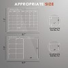 Maison Magnetic Acrylic Lucite Calendar for Fridge 2 12"x16"  Clear Boards Dry Erase Planner Set Includes Colorful Magnetic Pen Holder Eraser Towel - 3 of 4