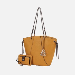 MKF Collection Liv Vegan Leather Women’s Tote Handbag with Matching Wallet by Mia K - 1 of 4