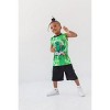 Minecraft Creeper Little Boys Graphic T-Shirt Tank Top Mesh Shorts 3 Piece Outfit Set Black / Green / Grey 4 - 2 of 4
