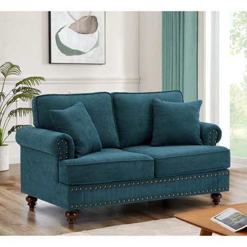 Modern Sofa Couches With Square Armrests, Removable Back Cushions, And  Waist Pillows-modernluxe : Target