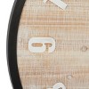 Olivia & May 32"x32" Wood Wall Clock Brown - : Silent Mechanism, Farmhouse Style, Indoor Decor, No Assembly Required - 3 of 4