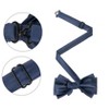 INSPIRE CHIC Men's Solid Color Pre-tied Adjustable Strap Bow Tie - 2 of 4
