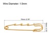 Unique Bargains Metal Decorative DIY Women's Clothing Dress 3 Holes Sewing Brooch Pins 20 Pcs - 2 of 4