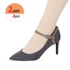 Allegra K Women's Detachable Adjustable Anti-Slip Shoe Straps Bands Belts with Buckle for Heels 2 Pairs - 4 of 4