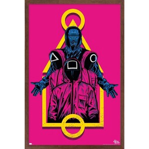 Trends International Netflix Squid Game - Masked Men Framed Wall Poster Prints - 1 of 4