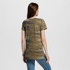Women's Short Sleeve Camo Print Graphic T-Shirt - Zoe+Liv (Juniors') Green - image 2 of 2