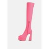 CYBER-PUNK High Platform Long Boots in Women Green - 4 of 4