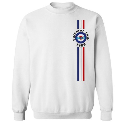 Oasis Men's Summer Tour 1995 Target Long Sleeve Graphic Cotton Sweatshirt