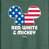 Women's - Disney - Americana Lightweight French Terry Wide Neck Long Sleeve Shirt - 2 of 4