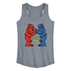 Women's - Rock 'Em Sock 'Em Robots - Rock 'Em Sock 'Em Robots Graphic Racerback Tank - 1 of 4