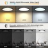 Itopfox LED Flush Mount Ceiling Light with Remote Control, Adjustable Nightlight & Color Temperature, Low Profile for Bedroom, Kitchen, Living Room - 4 of 4