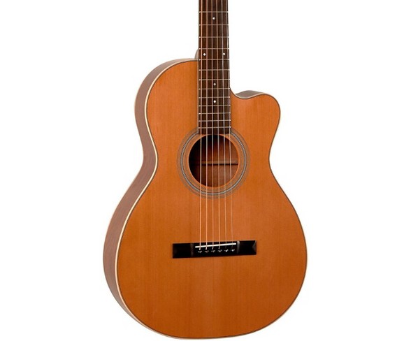 Recording King Studio Series 12 Fret Cutaway ThermoCure Top 0 Acoustic Guitar Natural