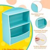 Nursery Kids Bookshelf and Toy Organizer, 2 Tier Wood Toy Storage Organizer for Kids Rooms, Children Bookcase, Book Display Shelf - 3 of 4
