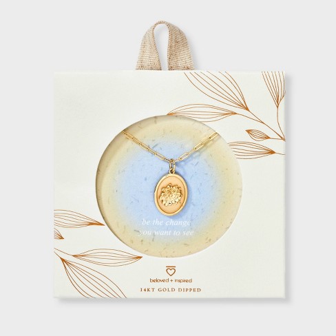Gratitude necklace large target