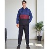 Men’s 2-Piece Quarter Zip Pullover Windbreaker Tracksuit Jogger Sports Mesh lined Outfit - 2 of 4