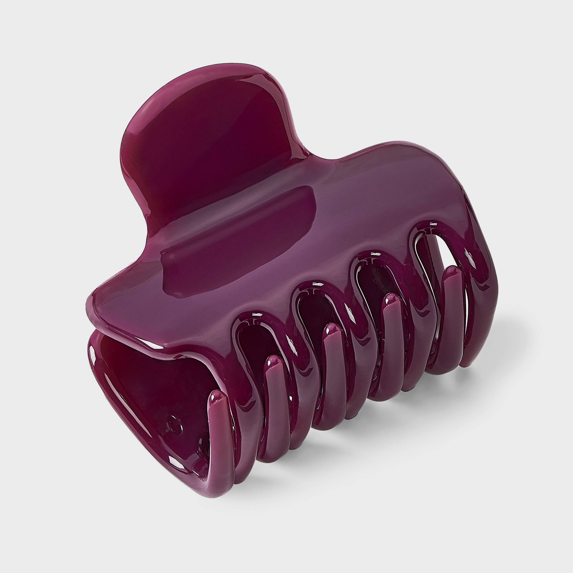 Jelly Square Claw Hair Clip - A New Day™ Burgundy